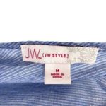 Cottagecore Eyelet Embroidered Chambray Button Back Top Blue Size M Photo 5