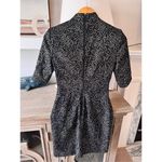 Alice + Olivia NWT Inka Strong-Shoulder Mockneck Dress Size 2 Photo 6