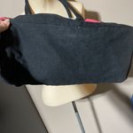 Victoria's Secret Victoria Secret Tote Bag Large Canvas Pink Black​​​ Photo 3