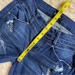 Bebe Bedazzled Low Rise Jeweled and Distressed Slim Straight Leg Jeans Size 26 Photo 14