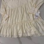Ophelia Roe NWT Romantic Tiered Ruffle Long Sleeve Dress Women's Size 1X Cream Photo 1