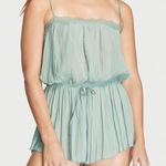 Victoria's Secret  Lace Trim Sleep Romper Photo 0