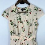 Topshop Floral Button Front Mini Dress Womens 4 Romantic Whimsical Fairy Cottage Photo 2