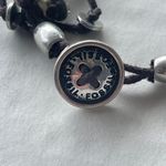 Fossil Multi Cord Bracelet With Silver Flowers And Discs Photo 2