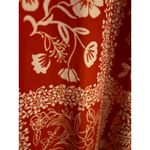 Allison Brittney Plus Red White Patchwork Floral Print Short Sleeve Dress 3X Photo 2