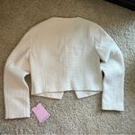 Avec Les Filles  Ivory Cream Black Bow Cardigan Blazer NWT Photo 15
