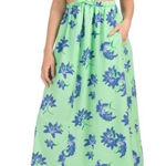 Likely  Karrica Maxi Dress Blue Floral Cut Out Print Photo 0