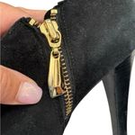 Diane Von Furstenberg DVF Suede Black Women's Heeled platform booties Shoes Size 7 Photo 7