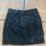 Free People  Black faux Leather Pencil Skirt Photo 1