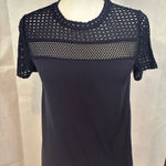 MICHAEL Michael Kors Navy Short Sleeve Top Blue Photo 0