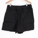 American Giant Women's Linen Short Size XL Made In USA Black Photo 1