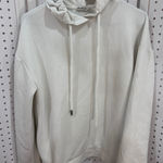 Stradivarius  Cream Cowl Neck Drawstring Hoodie Sweatshirt Photo 0