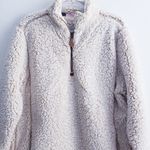 Pink Lily  Sherpa Quarter Zip Long Sleeve Pullover Sweater Photo 1