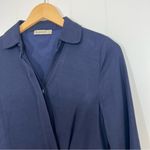 Alaroo Navy Blue Faux Wrap Collared Shirt Dress Photo 2