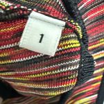 Sandro  Paris Roselia Knit Bodycon Black Red Space Dye Tank Dress Size 2 Photo 8