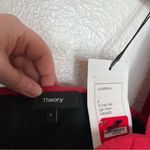 Theory  Laurmeema crimson red off shoulder cotton top long sleeve blouse size 6 Photo 3