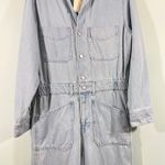 Universal Threads Universal Thread Women Light Blue Denim Baggy Straight Leg Jumpsuit Size 10 NWT Photo 4