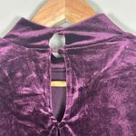 Laundry by Shelli Segal NWT Top Womens S Purple Velvet Puff Sleeve Y2K Whimsy Photo 2