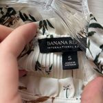 Banana Republic White Floral Ruffled Bib Collar Tank Blouse Photo 1