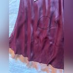 Jenny Yoo Red & Pink Silk Sleeveless Babydoll Midi Dress w/ Bow Coquette Y2K-10 Photo 7