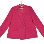 Bohme ‎ Hot Pink Double-breasted Blazer Jacket Women's Size Small Polyester Photo 0