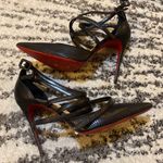 Christian Louboutin  Victororilla 100mm Perforated Red Sole Pumps In Black 39 Photo 0