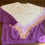 Free People Movement Ombre Metti Crewneck Sweatshirt‎ Small Tie Dye Purple Photo 2