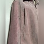 Vintage Fabio Dusty Pink Soft Genuine Leather Women’s Ribbed Sleeve Jacket Sz XL Photo 3