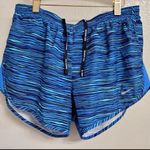 Nike  Equilibrium Modern Tempo Shorts Blue Stripped Women's Size Small Photo 0