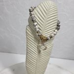 Erimish  Beaded Bracelet Womens Metallic Rondelle Faceted‎ Marble Jasper Stones Photo 6