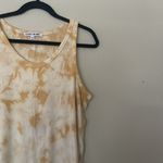 Elizabeth and James  Yellow Tie-Dye Tank Top Size XXL Photo 3