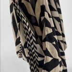 Monaco oversized Chevron Jumpsuit asymmetrical M coverup lightweight S neutral Black Photo 4