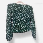 Reformation Nell Top in Annette Green Floral – Cottage Romance Blouse Small Photo 2