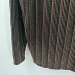 Chaser Top SZ Small NWT Metallic Stripe Long Sleeve Rose Gold Dolman V-Neck Photo 8