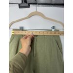 Sanctuary  Anthropologie Hopper Straight Leg Cargo Pants Green 100% Linen Sz 26 Photo 6