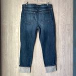 joe's jeans  Sz 26 High Rise Crop Cuffed Distressed Regina Blue Denim Jeans Photo 3