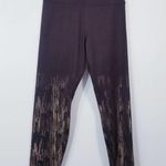 Lab Joy Brown Metallic Yoga Leggings Activewear Size M Photo 1