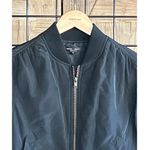Romeo + Juliet Couture Romeo & Juliet Bomber Jacket Small Black Zip Front Snap Pockets Streetwear Photo 1