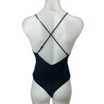 superdown  Black Lace Fringe Argyle Cutout Cami Camisole Tank Bodysuit Top Size S Photo 1