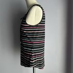 White House | Black Market  fitted striped lace up tank top with grommets Photo 4