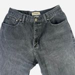 L.L.Bean Women's Black High Rise Relaxed Fit Straight Leg Denim Jeans Size 8R Photo 2