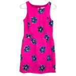 Lilly Pulitzer Kirkland Mambo Pink Floral Mini Dress Size 0 Back Cutout Preppy Photo 2