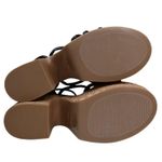 Nine West Womens 9.5 Olander Platform Sandal in Black NEW Photo 9