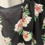 Grace Karin  Women’s Black Spaghetti Strap Floral Mini Dress Sz Large Photo 3
