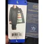 Pendleton *New Cascade Wool Coat Womens Lg Charcoal Gray Zip Snap Winter Outdoor Photo 7