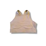 Fabletics  NWT Blare Sports Bra Cross Back High Impact Beige‎ Women's Size Large Photo 2