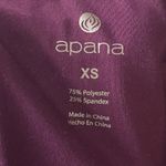 Apana Plum Purple Open Cut Out Back 7/8 Athletic Leggings XS Photo 4
