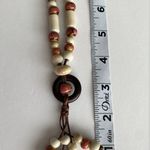 Bohemian Ethnic Style Ceramic Tassel Adjustable Necklace Sweater Chain Accessori Brown Photo 14