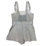 Lavender Brown  Blue Belted Tweed Romper Structured Chic USA Made Medium Photo 2