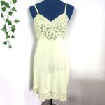 Vanity Fair Vintage  Lime Green Lace Top Slip Photo 0